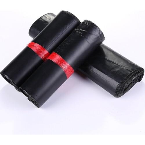 100pcs Black Smooth New PE Plastic Poly Storage Bag Envelope Mailing Bags Self Adhesive Seal Plastic Pouch Shipping Bags Mailer