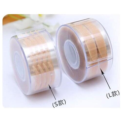 1200pcs(S&L)mesh stripe double-fold eyelid sticker tape self-adhesive invisible eyelid fiber paste as eye care make up props