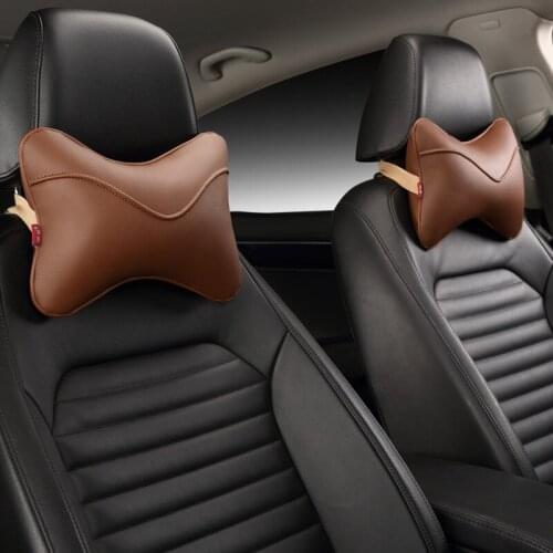 2 Pcs Car Neck Pillow Travel Pillow Under The Neck Auto Headrest Drivers Pillow Cotton Head Restraint In Car Automotive Product