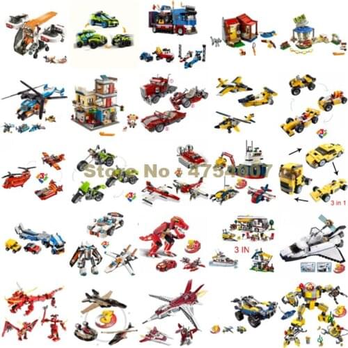 3in1 Helicopter Plane Robot Buggy Suv Off-road Fighter Racing Car Transporter Dinosaur Shuttle Truck Boat Motorcycle Vehicle Toy