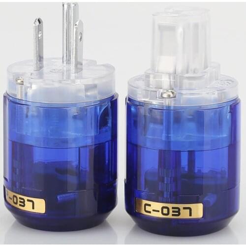 Hifi aduio 5pairs P-037 Rhodium plated US power connector +IEC female connector