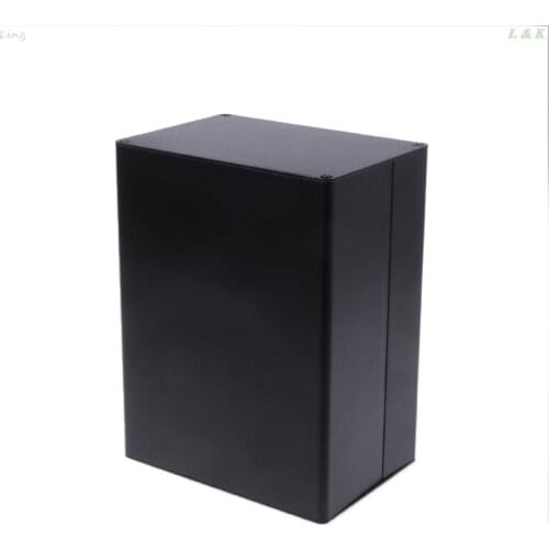 Aluminum Enclosure DIY Project Case Power Junction Box 155x120x83mm Black