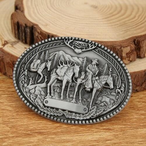 American original western cowboy belt buckle zinc alloy knight belt link buckle birthday gift of man women