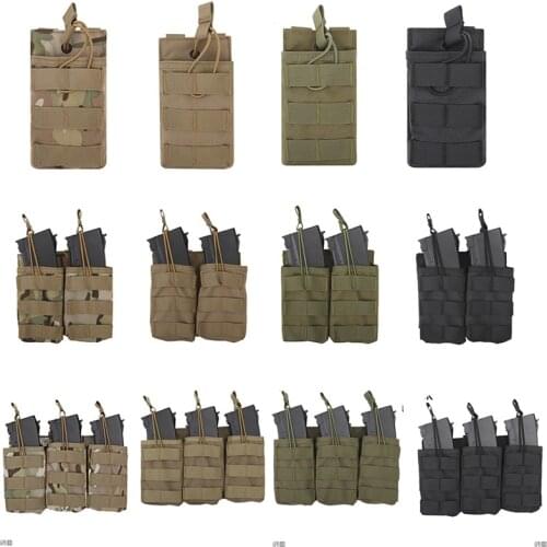 Army MOLLE Vest Belt Tactical Hunting Magazine Pouch Military Utility Flashlight Bags Storage Bags FOR G36 WoSporT multicam Etc