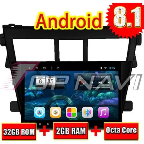 Car PC Multimedia Player for Toyota VIOS 2008 2009 2010 2011 2012 2013 Android 8.1 9'' Topnavi High Resolution No DVD Navigation