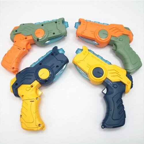 17cm Colorful Electric Toy Gun Magic Light and Music Projection Cartoon Toy Gun Educational toys for children AA03