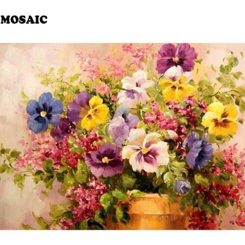 Diy 3d Diamond Embroidery still life,flower,Cross Stitch Diamond Painting Full Square Drill Mosaic Rhinestones Home Decorative