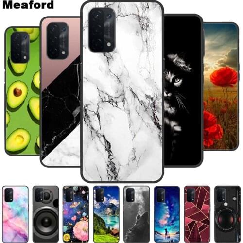 For Oppo A54 5G Case Marble Soft Silicone Back Case for Oppo A54 5G Phone Cover OppoA54 A 54 2021 6.5 inch Coque Funda Bag