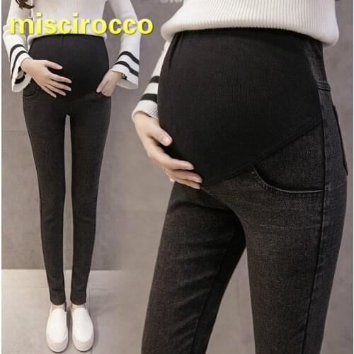 Maternity Jeans Big Size Pregnant Women Jeans Elasticity Maternity Pants Women Trousers Thin Demin Black Comfortably Breathable