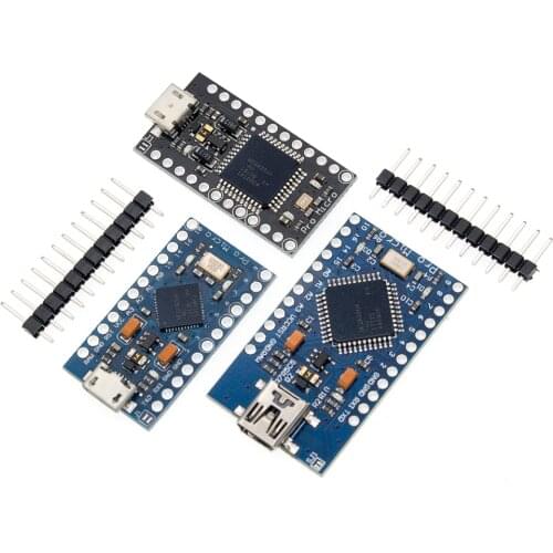 1pcs TENSTAR ROBOT Pro Micro With the bootloader Black/Blue ATmega32U4 5V/16MHz Module controller Mega32U4 leonardo for arduino