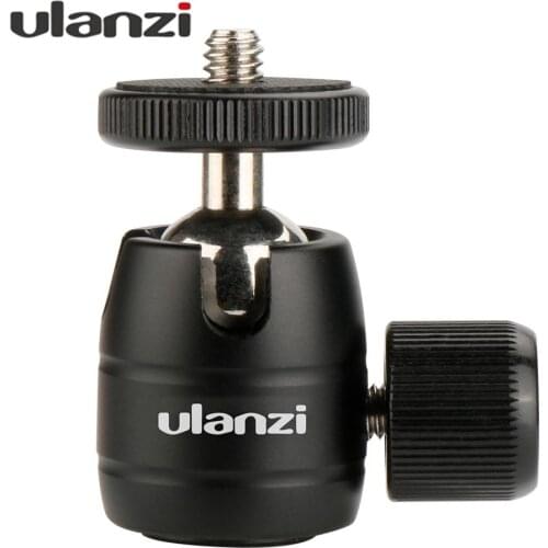 Ulanzi Mini Metal Ball Head 360 Degree Rotatable Ballhead Tripod Accessory for Camera Suitable with 1/4 inch screw mount