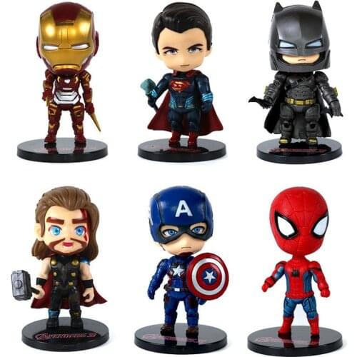 Avengers Iron Man Captain America Thor Movable Model Hand Office Aberdeen Anime Cake Decoration Iron Man Figure Childrens Gift