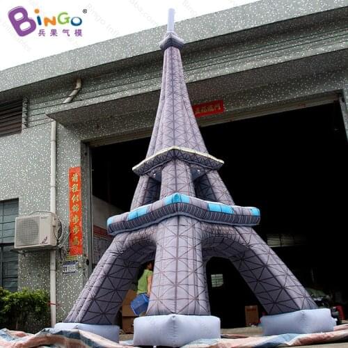 Economy 4 meters tall inflatable Eiffel Tower for outdoor decoration / giant Eiffel Tower balloon for display toys