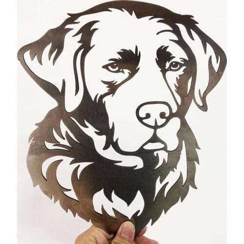 Naughty Silhouette Garden Dog Decor for Garden Art Wall Courtyard Present