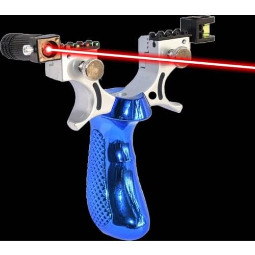 Professional Hunting Slingshot Resin Catapult with Laser Aiming Outdoor High-precision Shooting Rubber Band Slingshots New