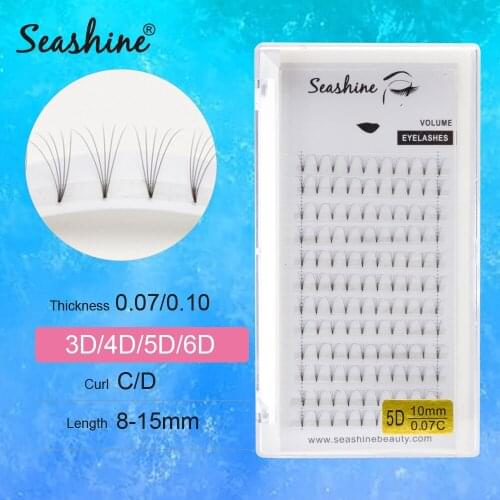 Seashine 3D4D5D6D Makeup Eyelashes Premade Volume Fans Premium Lashes Natural Lashes Eyelash Extension