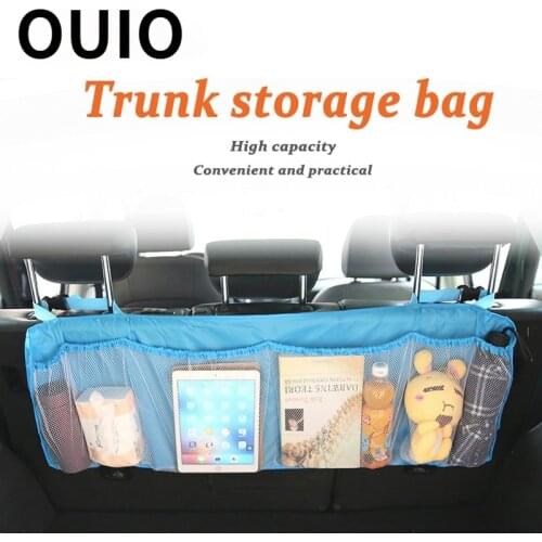 1Pcs Car trunk grid hanging bags Storage Net for Toyota RAV4 Prado Highlander Subaru Forester XV Impreza Outback Accessories