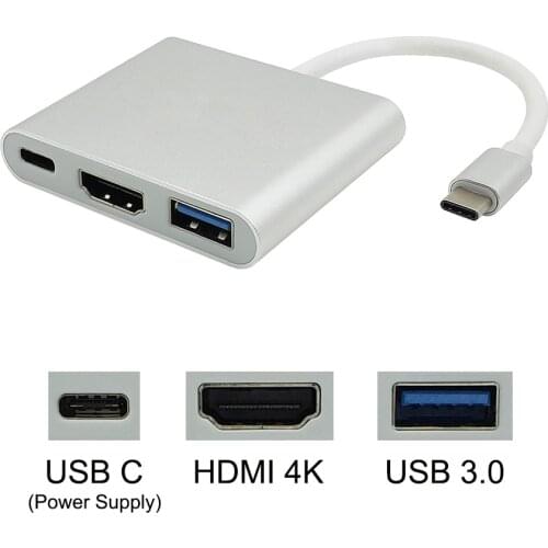 Type-C TO HDMI TV Adapter HDMI Cable USB 3.0 Charging Adapter USB-C 3.1 Converter for MacBook Huawei Mate10 Samsung phone HDTV
