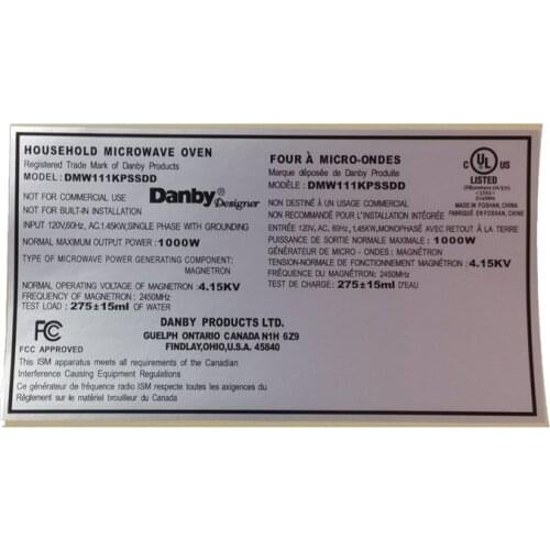 Customized Oil Sticker with Good Quality and Best Price