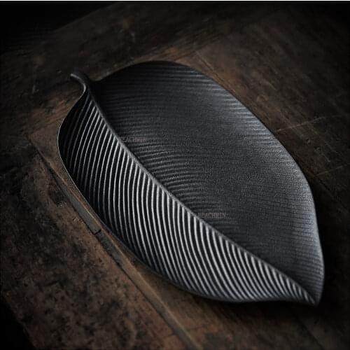 Japan ceramic tea trays handmade tea table serving tray chinese kung fu tea accessories