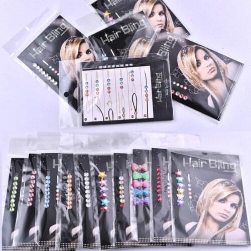 Fashionable Can reused Hair Bling Crystal Jewels Glitter Diamond Party Festival Hair Gems Rhinestone 8beads