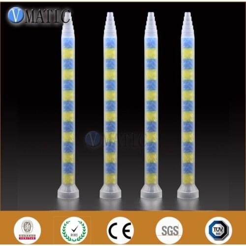High Quality 10pcs GSM9-14 All Purpose Use Glue Dispense Plastic Static Mixer Nozzle AB Adhesive Mixing Tube