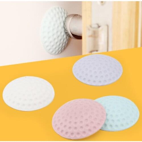 100pcsWall Thickening Mute Door Fenders Golf Modelling Rubber Fender The Handle Door Lock After Protective Pad Wall Stickers