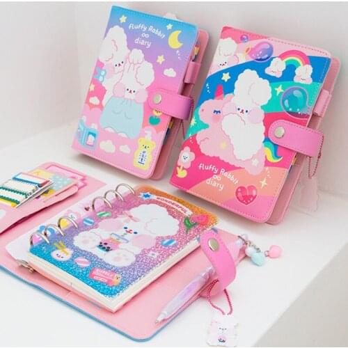 2020 New Arrival A6 Spiral Loose Leaf Notebook Kawaii Girls DIY Notepad Journal Office School Stationery Gift