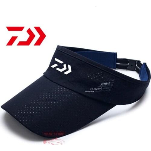 2021 Daiwa Fishing Caps Men Women Summer Outdoor Sports Running Baseball Cap Anti-UV Sunshade Breathable Quick Dry Fishing Caps