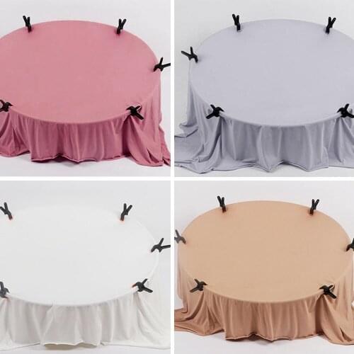 Photoshoot Accessories Stretch Double-Sided Wrap Photography Prop Blanket Newborn Baby Basket Filler Fabrics Background Backdrop