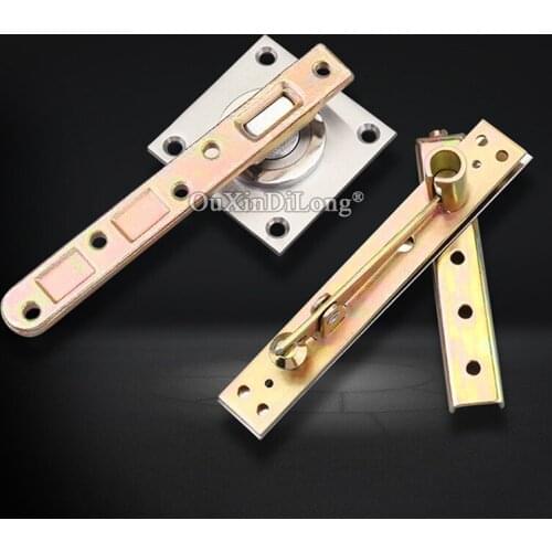 Free Shipping 2Sets Heavy Door Pivot Hinges 360 Degree Rotation Invisible Hidden Furniture Door Hinges Install Up and Down
