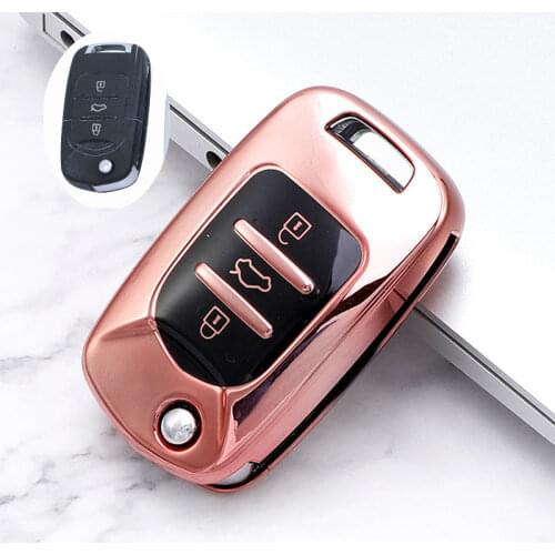 For Baojun Key Cover 510 730 560 310 E200 530 Car Folding Key All-inclusive TPU Car Accessories