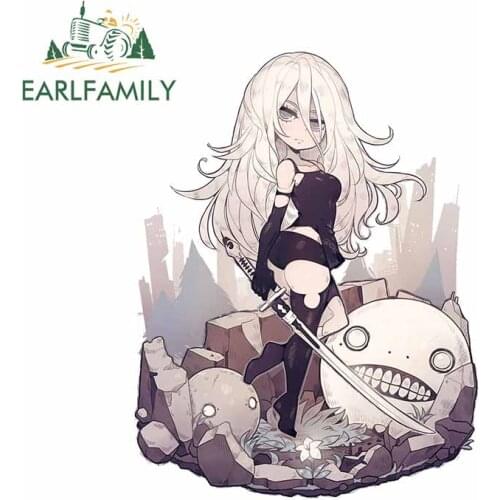 EARLFAMILY 13cm x 9.9cm for Anime Killer Car Stickers Windshield Decal Personality Surfboard Fold GTR EVO SX Car Assessoires