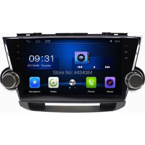Ouchuangbo car head unit radio gps android 8.1 for Toyota Highlander 2011-2014 support wifi SWC dual zone Bluetooth wifi