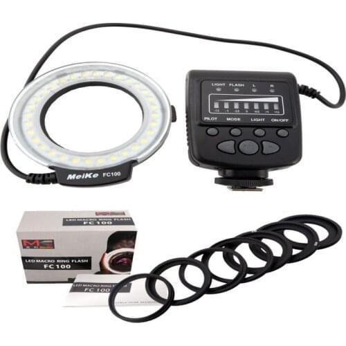 Macro Ring Flash/Light for Canon EOS 650D 70D T4i T3i T3 for Nikon D7100 D7000 D5200 D5100 D5000