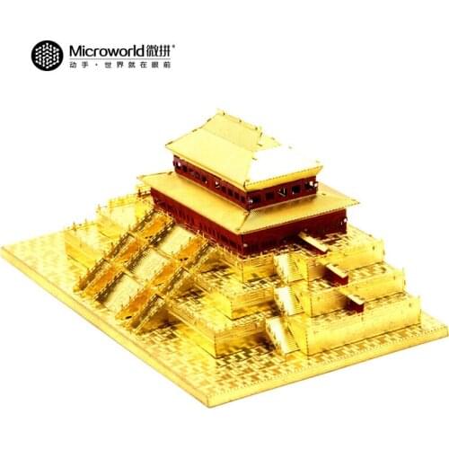 Royal architecture Hall of Supreme Harmony Building Metal Puzzle model DIY 3D Laser Cut Assemble Jigsaw Toys for kids gift