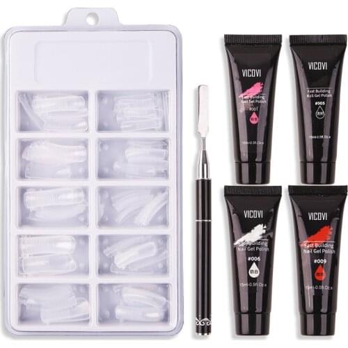 Nail Kit Crystal Forms for Extension Nail Tools Sets 15ml Nail Extension Gel Fast-drying Model Extension Glue Set Nail Art Tips