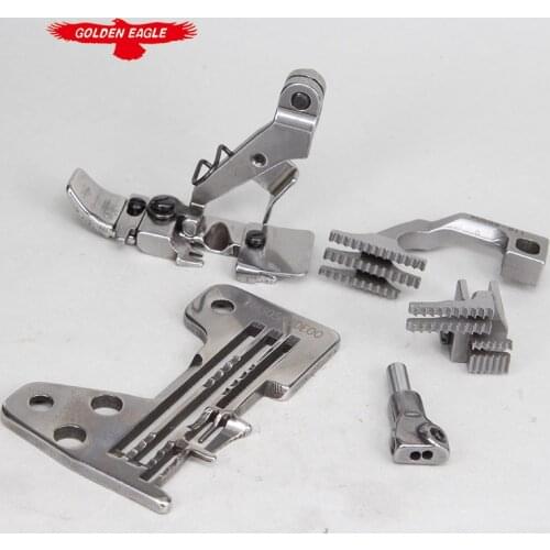 For JUKI2514 four-wire three-row Needle Set Needle Plate Tooth Pressure Foot Needle Locking Machine Sewing Machine Accessories