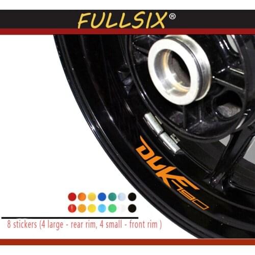Motorcycle trie front and rear custom interior side decal wheel rim decorative reflective logo stickers for KTM Duke 790