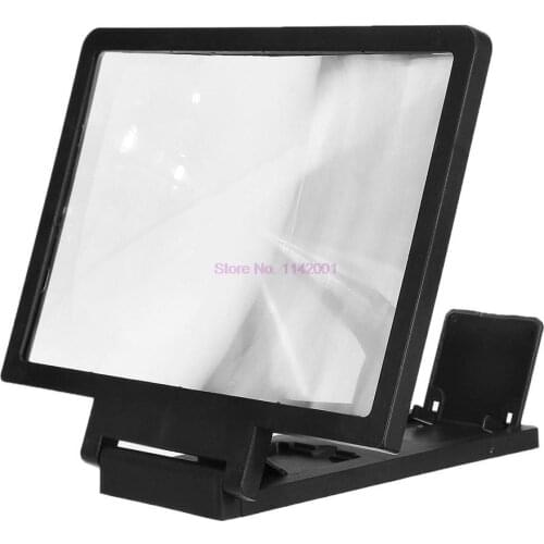 200pcs 3D Mobile Phone Screen Magnifier HD Amplifying Stand Movie Video Foldable Desktop Folding Phone Holder