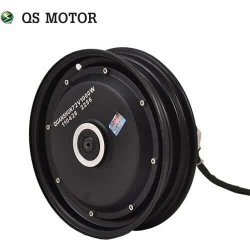 QS Motor 10inch 4000w 55H V3 205 Single Shaft Electric Scooter Motor BLDC Hub Motor