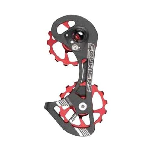 FOURIERS full ceramic bearing ROAD Drivetrain bicycle rear derailleur pulleys 15T-15T Use 9150/9000/9070/6800/6870