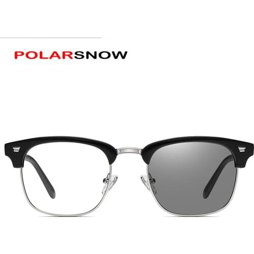 POLARSNOW Photochromic Blue Light UV Computer Glasses Sunglasses Anti Eye Strain Eyewear for Man and Women