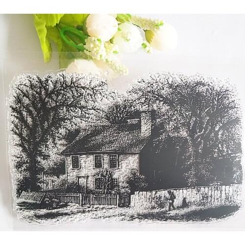 Country House Transparent Clear Stamp/Seal for DIY Scrapbooking / Photo Album Decorative Silicone Stamps Sheets