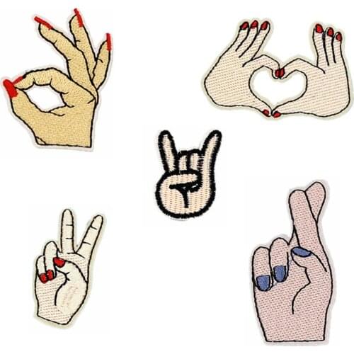 1Pcs Cute Hand Applique Clothing Embroidery Patch Fabric Sticker Iron On Sew On Patch Craft Sewing Repair Embroidered BT252