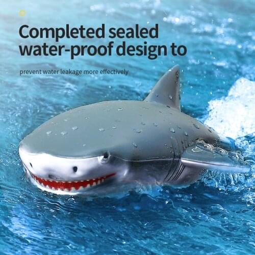 2.4G RC Shark Speedboat 2in1 High-speed Remote Control Boat Water Kids Childrens Electric Dual Propeller RC Boat Toy Gifts