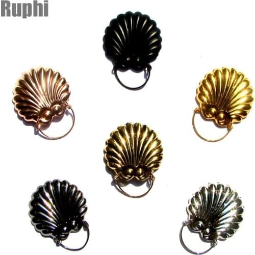 Steel Sea Scallop Shell Strong magnetic eyeglasses holder sunglasses badge holder goggles fashion accessories Brand New