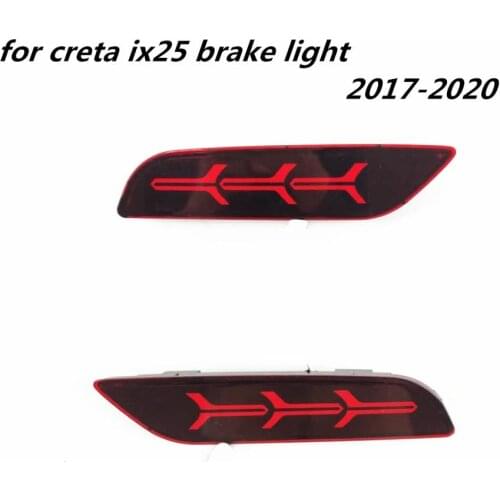 For Hyundai IX25 Creta 2017 2018 2019 2020 Led Rear bump Brake lights Driving Lights rear fog lamp accessories