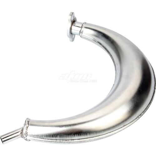 1Pc Motorcycle electroplating banana exhaust pipe muffler chimney For Two stroke 49cc 60cc 80CC Motorcycles Moped Scooter part