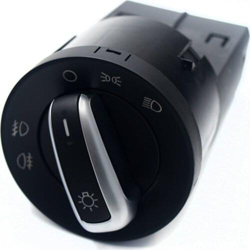 100% New # 3BD 941 531 For VW Golf / Jetta / Bora Mk4 Passat B5 / B5.5 Polo 9N / 9N3 Lupo New Beetle T5 Chrome Headlight switch